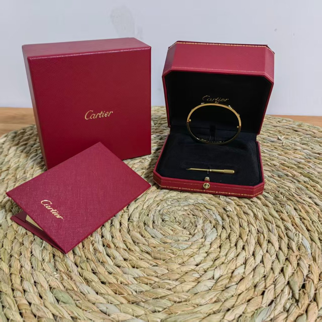 Cartier Yellow Gold Bracelet With Red Box And Screwdriver